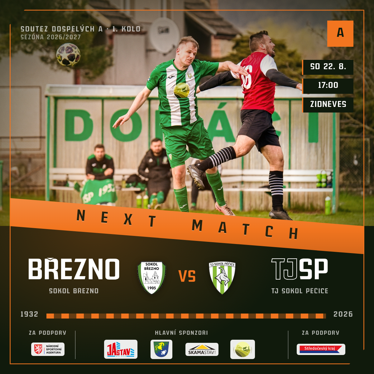 Next Match — Sokol Březno · venku