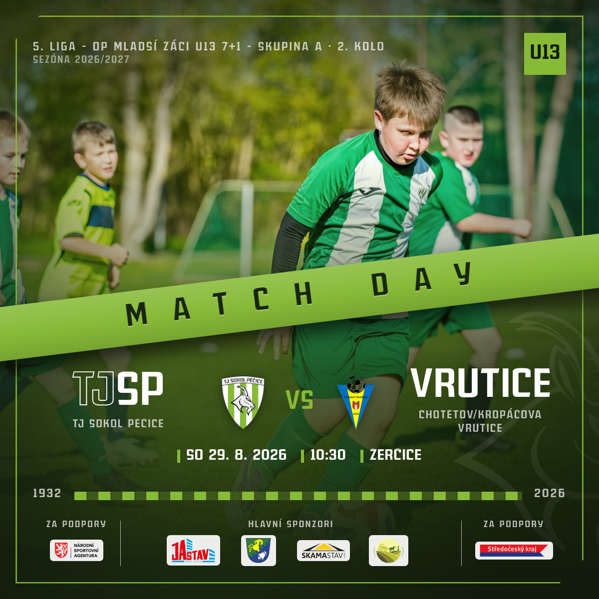 Match Day — TJ Sokol Chotětov/Slavoj Kropáčova Vrutice (SD) · doma