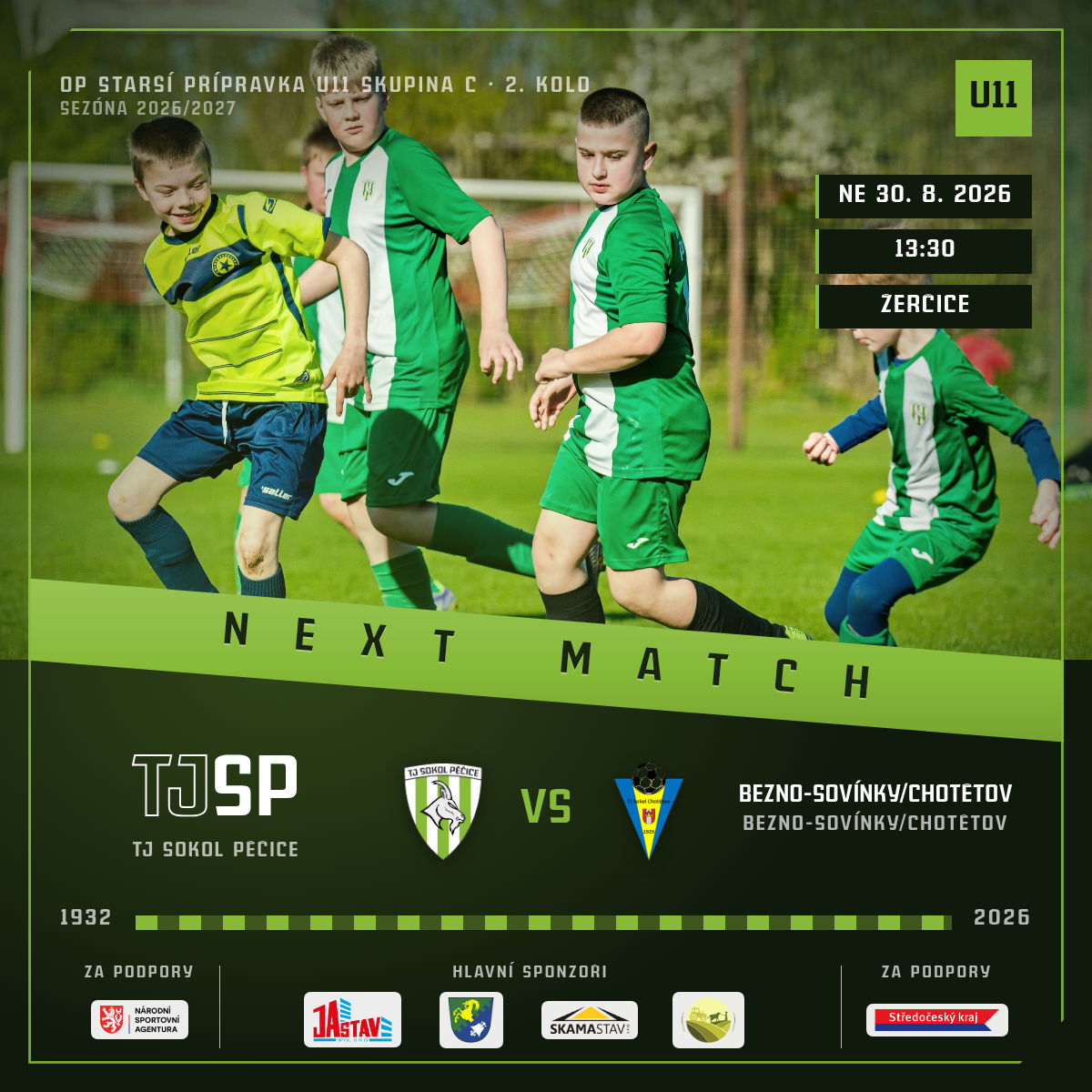 Next Match — Sk Bezno-Sovínky/TJ Sokol Chotětov · doma