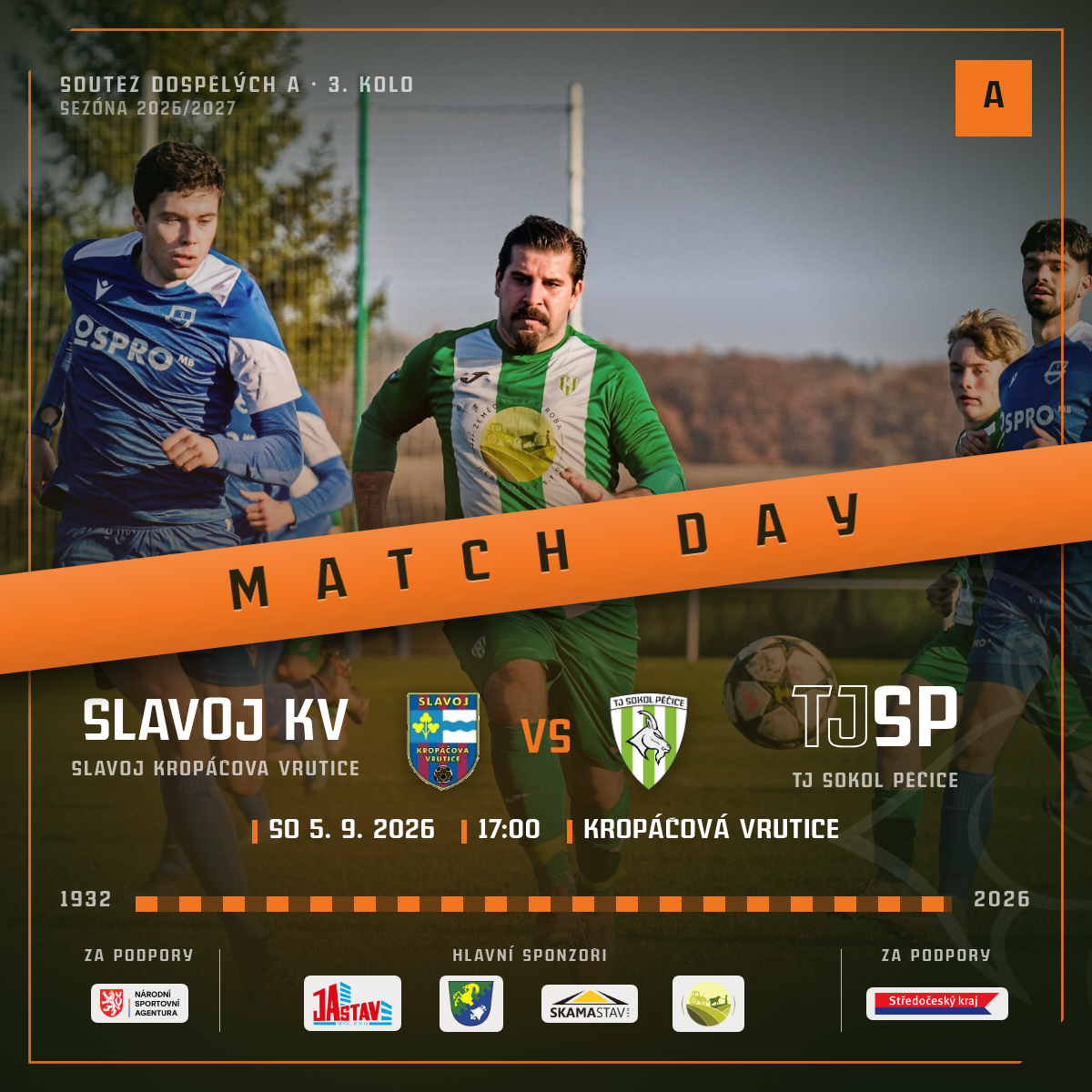 Match Day — SLAVOJ Kropáčova Vrutice · venku