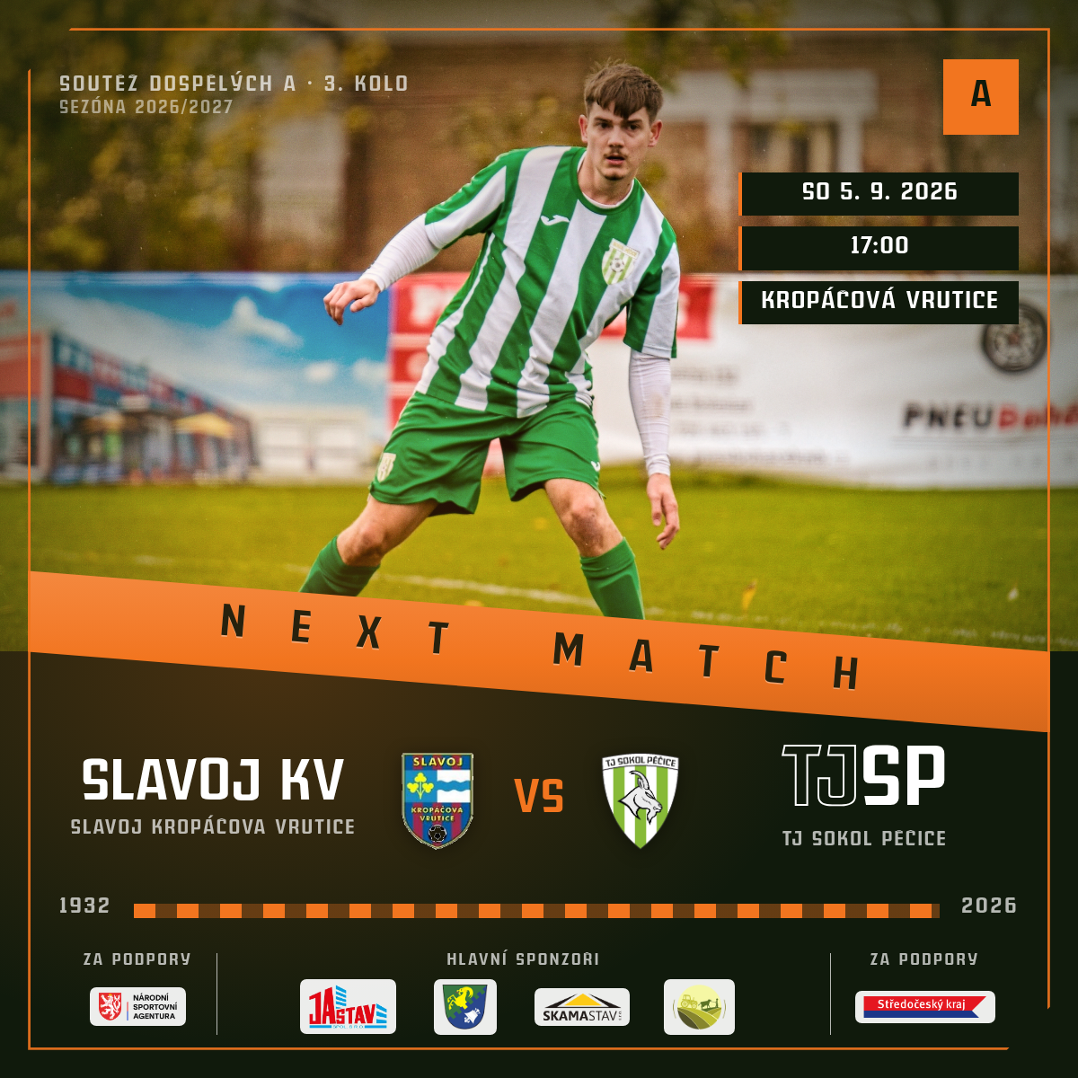 Next Match — SLAVOJ Kropáčova Vrutice · venku