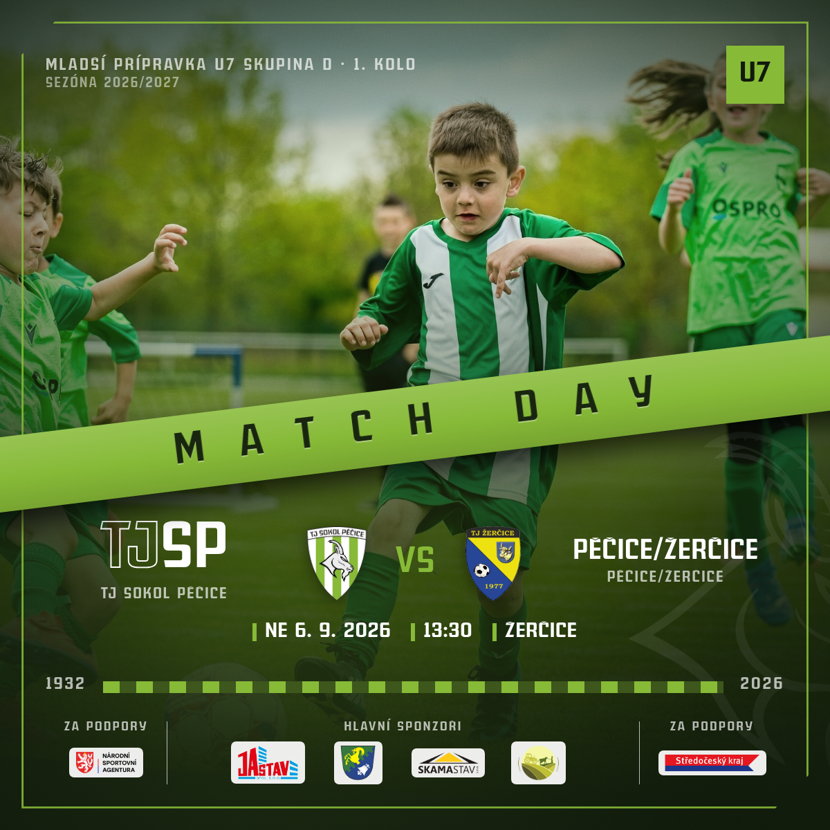 Match Day — TJ Sokol Pěčice/TJ Žerčice "B" · doma