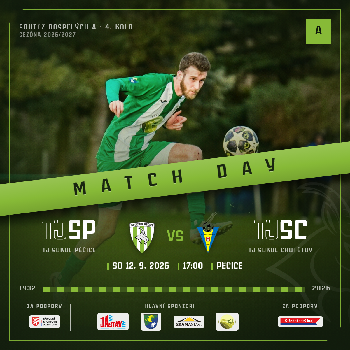 Match Day — TJ Sokol Chotětov "B" · doma