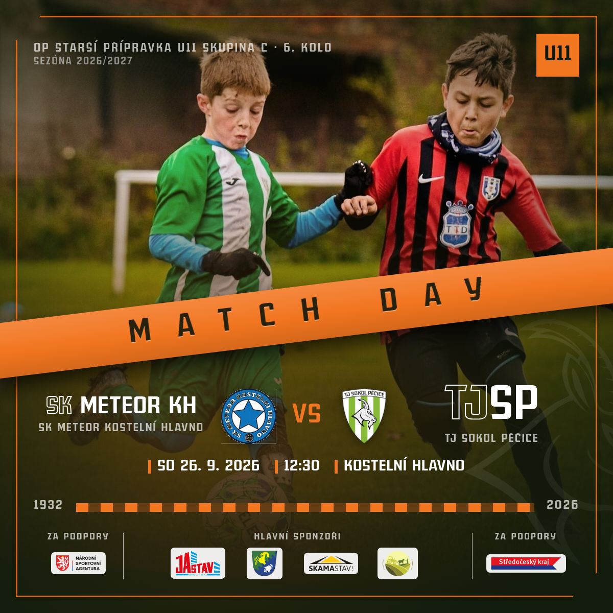Match Day — SK Meteor Kostelní Hlavno · venku
