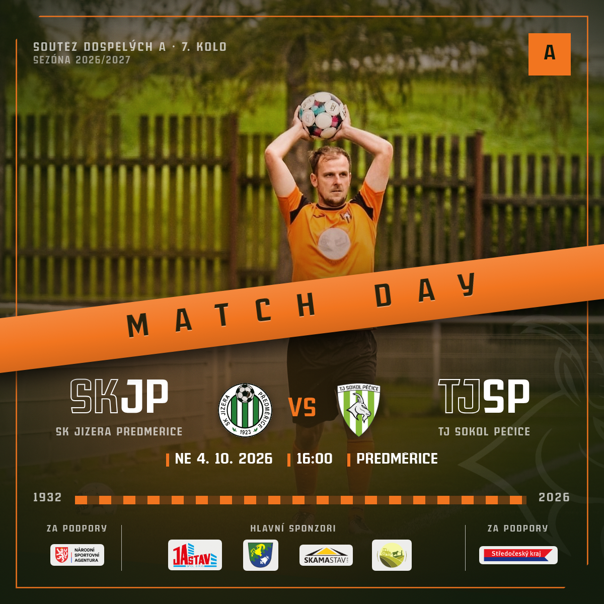 Match Day — SK JIZERA PŘEDMĚŘICE · venku
