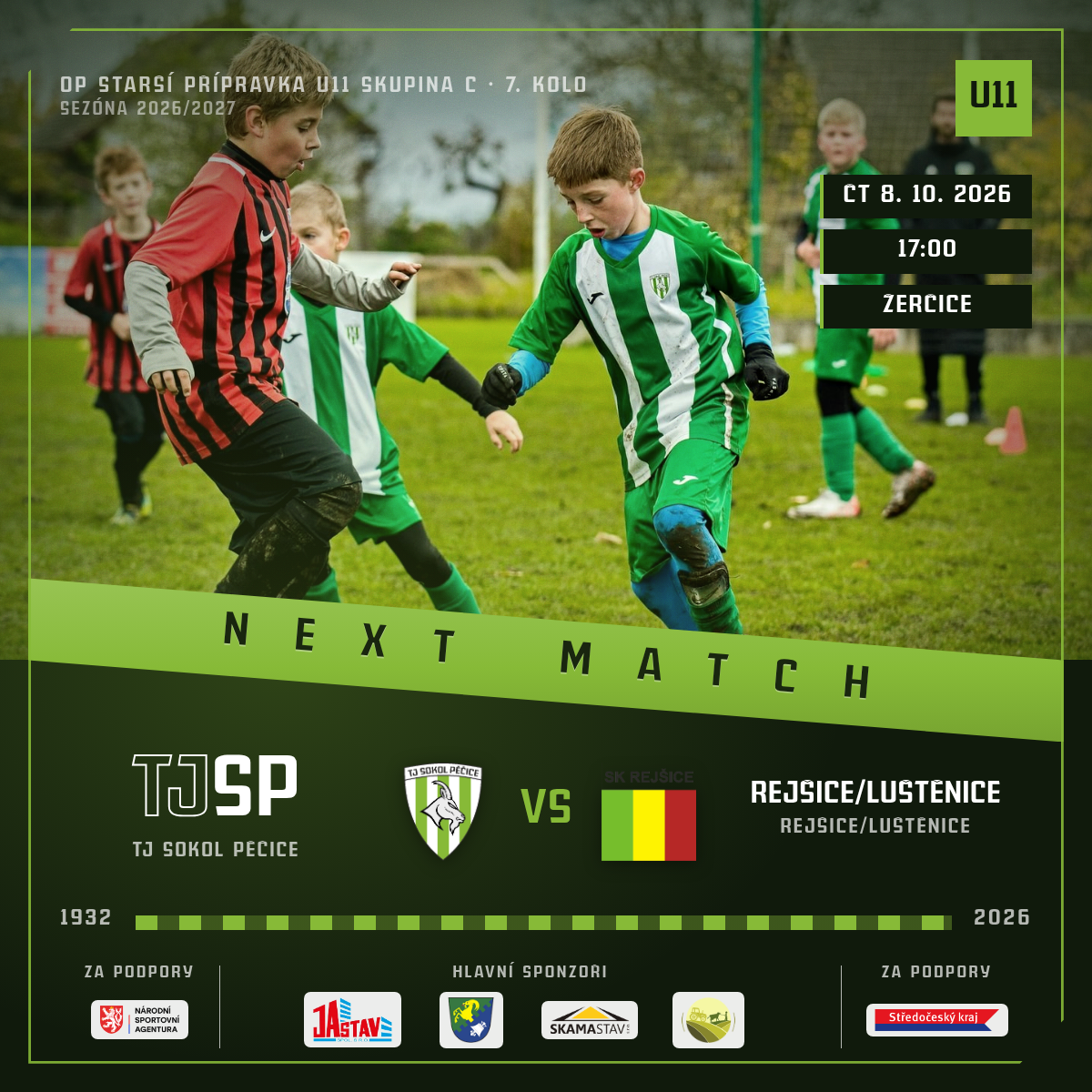 Next Match — SK Rejšice/Sokol Luštěnice "B" · doma